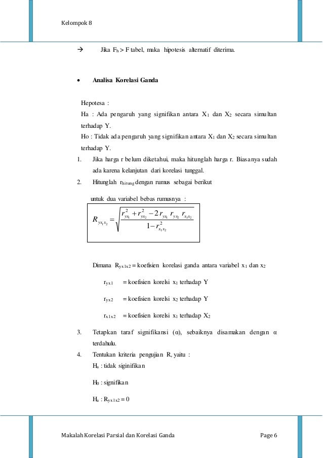 Korelasi Parsial Dan Ganda