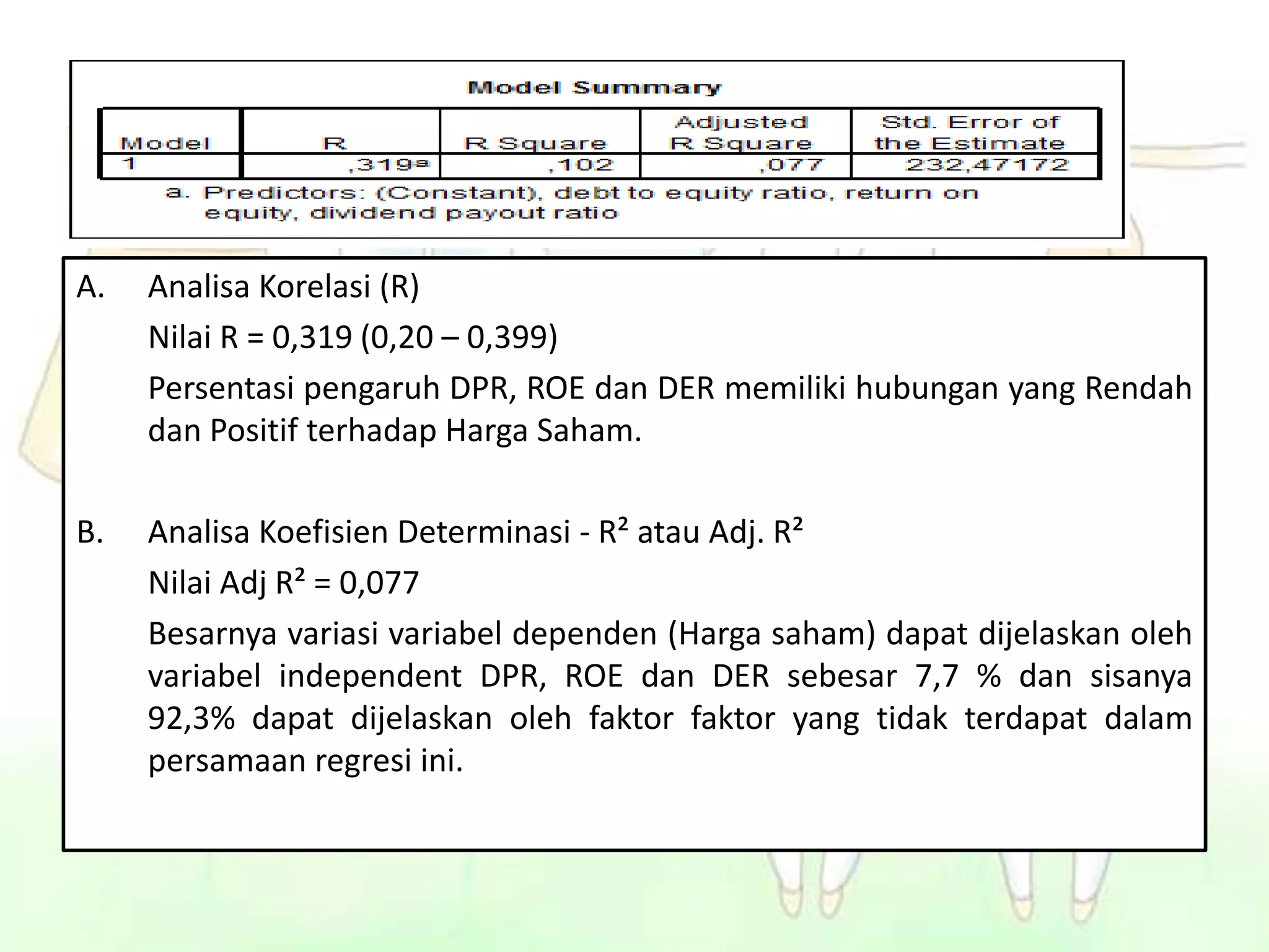 Korelasi, simple regression dan multiple regression | PPT