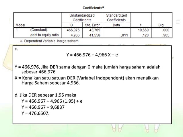 Korelasi, simple regression dan multiple regression | PPT