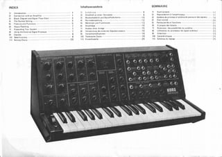 Korg ms 2024 20 mini manual