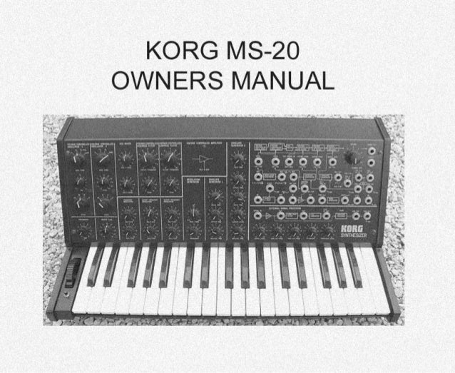 Korg Ms Owners Manual