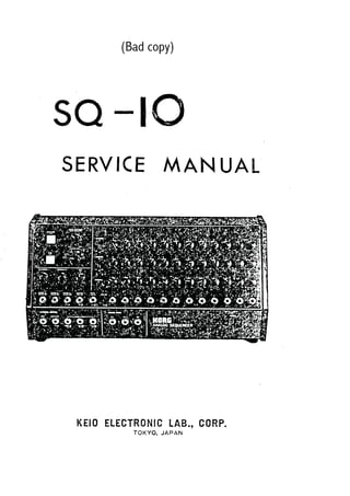 Korg sq 10 service manual | PDF