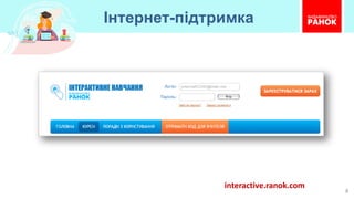 Інтернет-підтримка
8
interactive.ranok.com
 