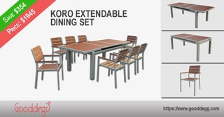 Koro Extendable Dining Set
