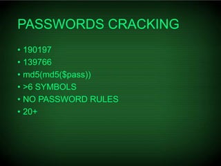 Serhiy Korolenko - The Strength of Ukrainian Users’ P@ssw0rds2017