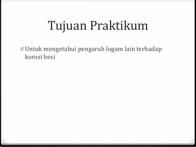 Korosi Praktikum SMA