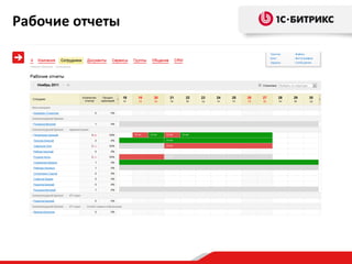 Рабочие отчеты
 