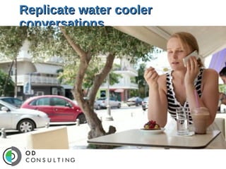 Replicate water cooler
conversations

 