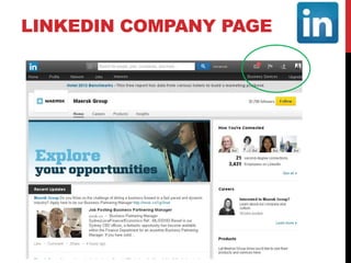 LINKEDIN COMPANY PAGE
 