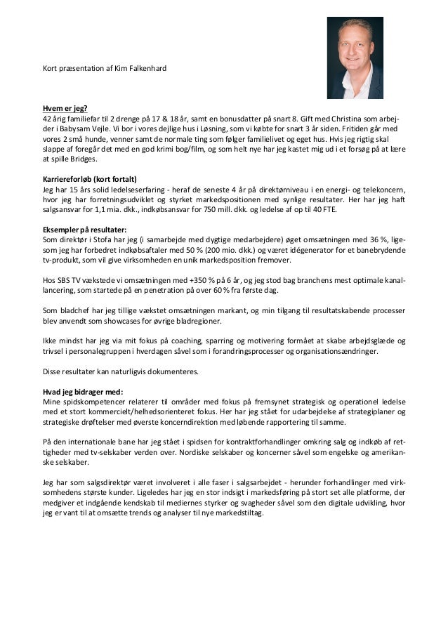 Kort Praesentation Af Kim Falkenhard