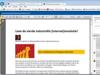 Een prikkelend achtergrondartikel.
 