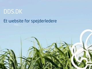 DDS.DK
Et website for spejderledere
 