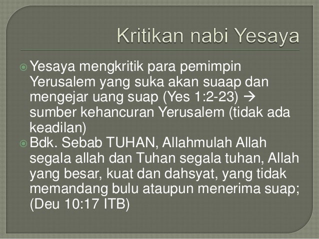 Korupsi Dalam Alkitab