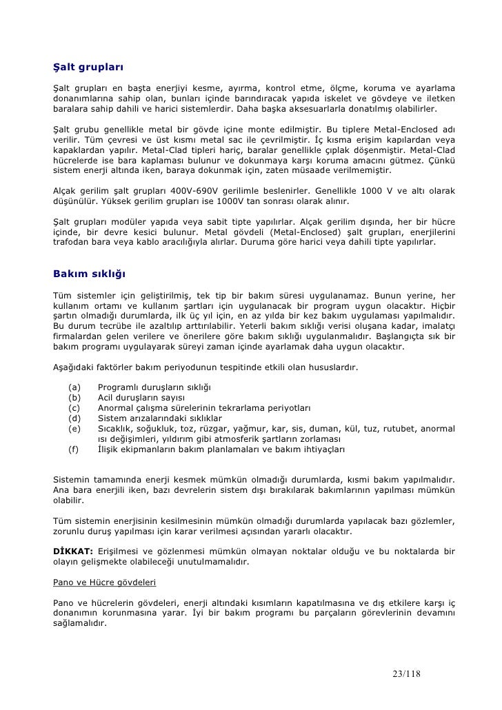 koruyucu elektrik bakimi 20 01 2009