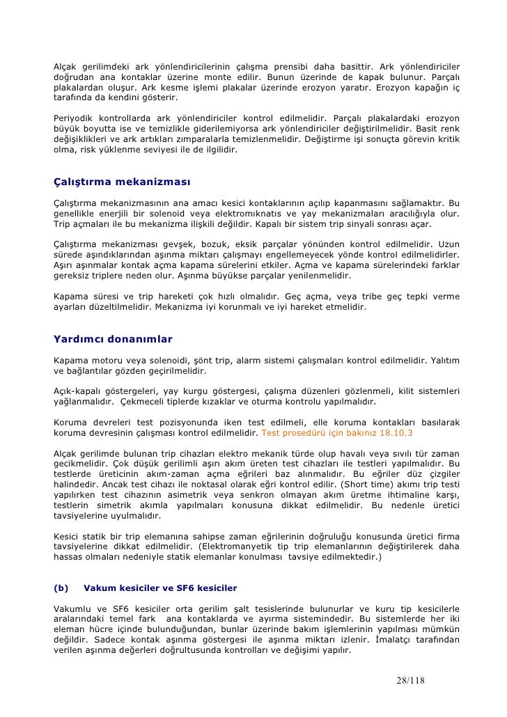 koruyucu elektrik bakimi 20 01 2009