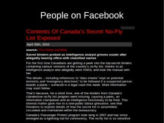 People on Facebook
 