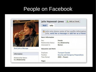 People on Facebook
 