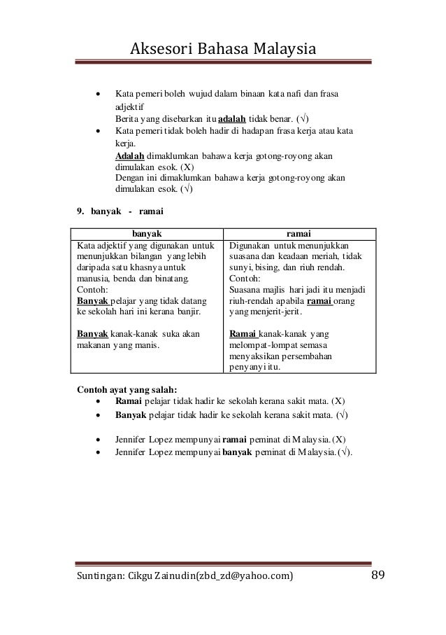 Kosa Kata Dan Ungkapan Menarik Bahasa Melayu Spm