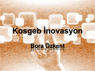 Kosgeb Ġnovasyon
Bora Özkent

 