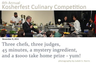 4th Annual Kosherfest Culinary Competition 