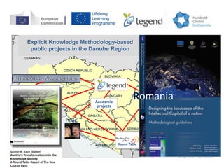 8
Explicit Knowledge Methodology-based
public projects in the Danube Region
Academic
projects
VAIC
Round Table
Romania
 