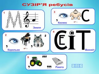 Земля
Корольов
Космос
Всесвіт
Ракета
1
2
3
4
5
 