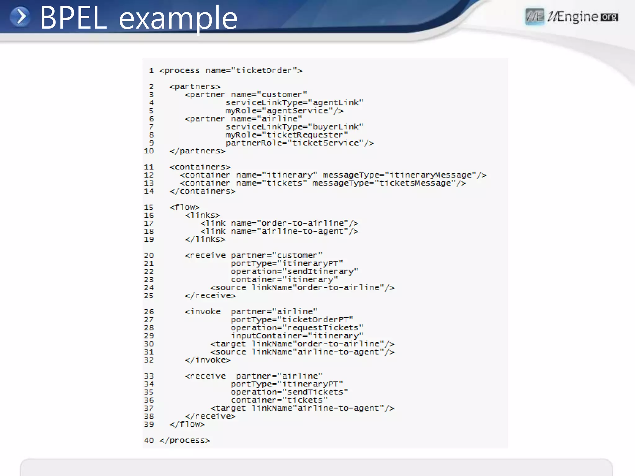 BPEL example
 