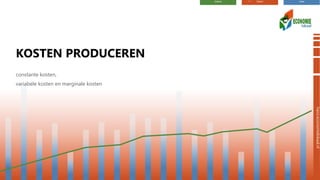 vwohavomavo
havo.economielokaal.nl
>>
constante kosten,
variabele kosten en marginale kosten
KOSTEN PRODUCEREN
 