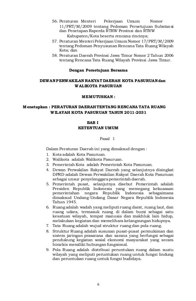 RTRW Kota pasuruan RTRW Kota pasuruan