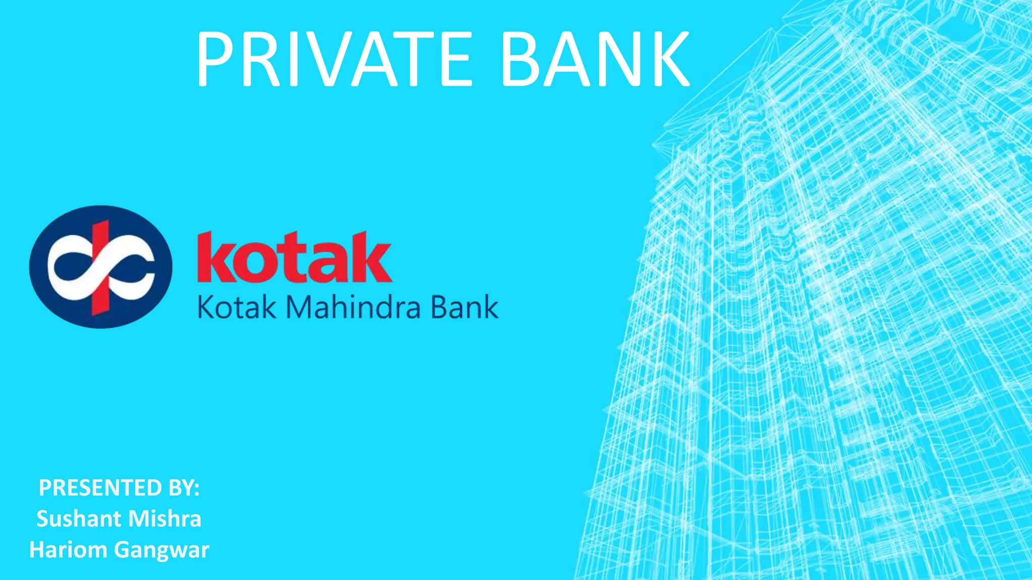 Kotak mahindra bank | PPTX
