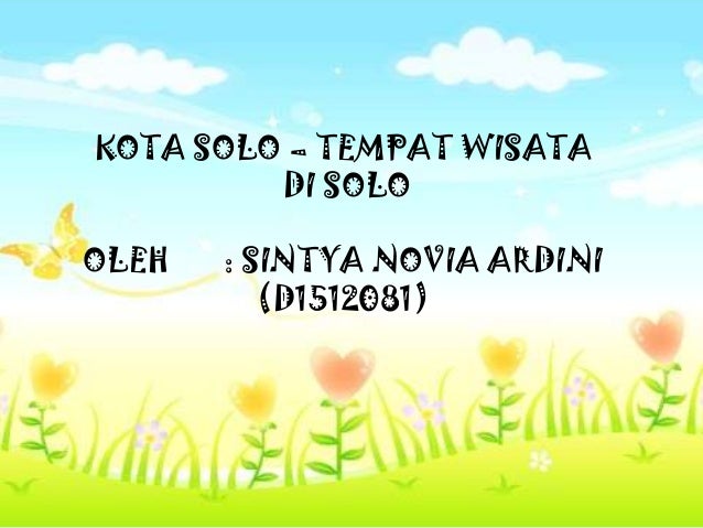 Kota Solo Tempat Tempat Wisata Di Solo