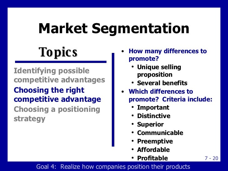 Marketing Strategies Segmentation, Targeting And Positioning