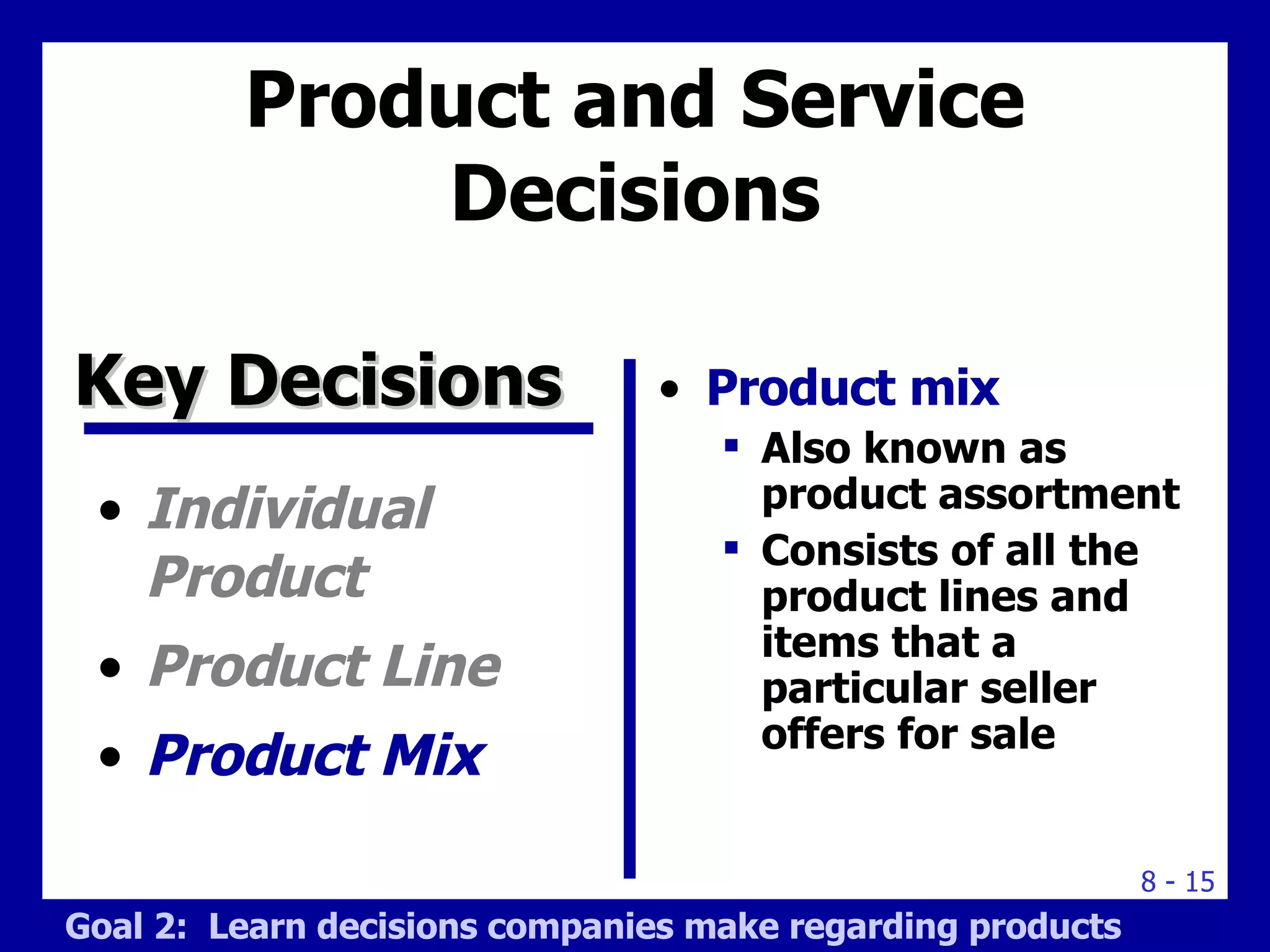 Product, Services, and Branding Strategy | PPT