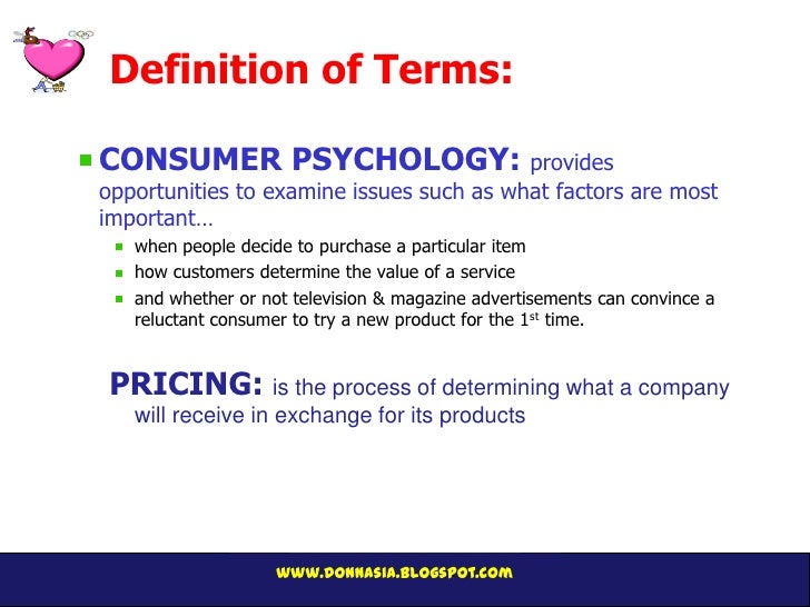 pricing and the psychology of consumption John's research focuses on consumer decision making, especially in the areas of pricing and the adoption of innovations for instance. pricing and the psychology of consumption John's research focuses on consumer decision making, especially in the areas of pricing and the adoption of innovations for instance.