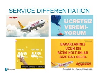 Copyright © 2021 Pearson Education Ltd.
SERVICE DIFFERENTIATION
 