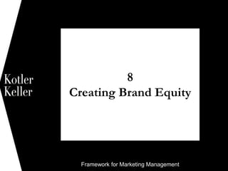 Framework for Marketing Management
8
Creating Brand Equity
1
 