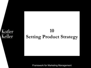 Framework for Marketing Management
10
Setting Product Strategy
1
 