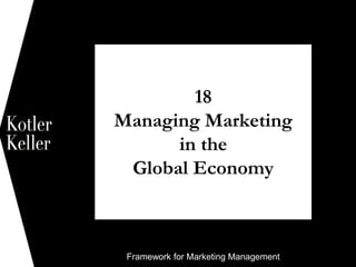 Framework for Marketing Management
18
Managing Marketing
in the
Global Economy
1
 
