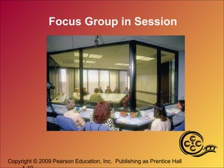 Copyright © 2009 Pearson Education, Inc. Publishing as Prentice Hall
Focus Group in Session
 