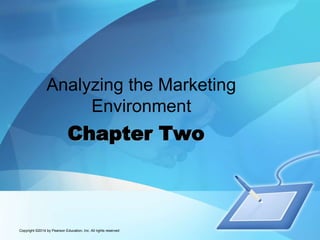 Chapter Two
Analyzing the Marketing
Environment
Copyright ©2014 by Pearson Education, Inc. All rights reserved
 