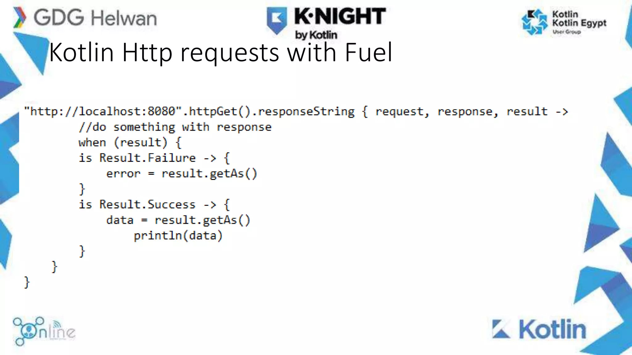 Kotlin Http requests with Fuel
 