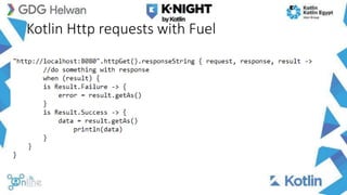 Kotlin Http requests with Fuel
 