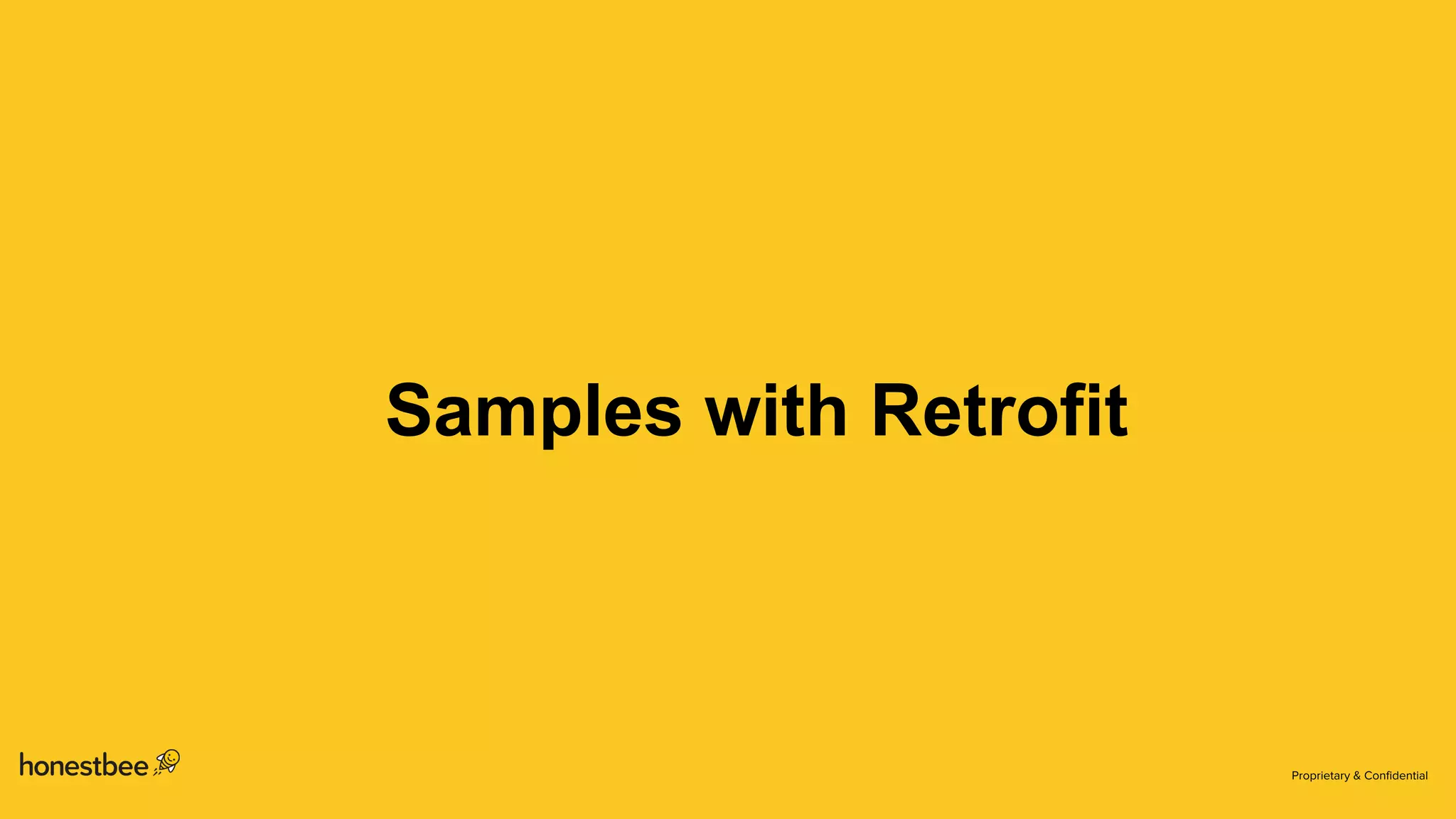 Samples with Retrofit
 