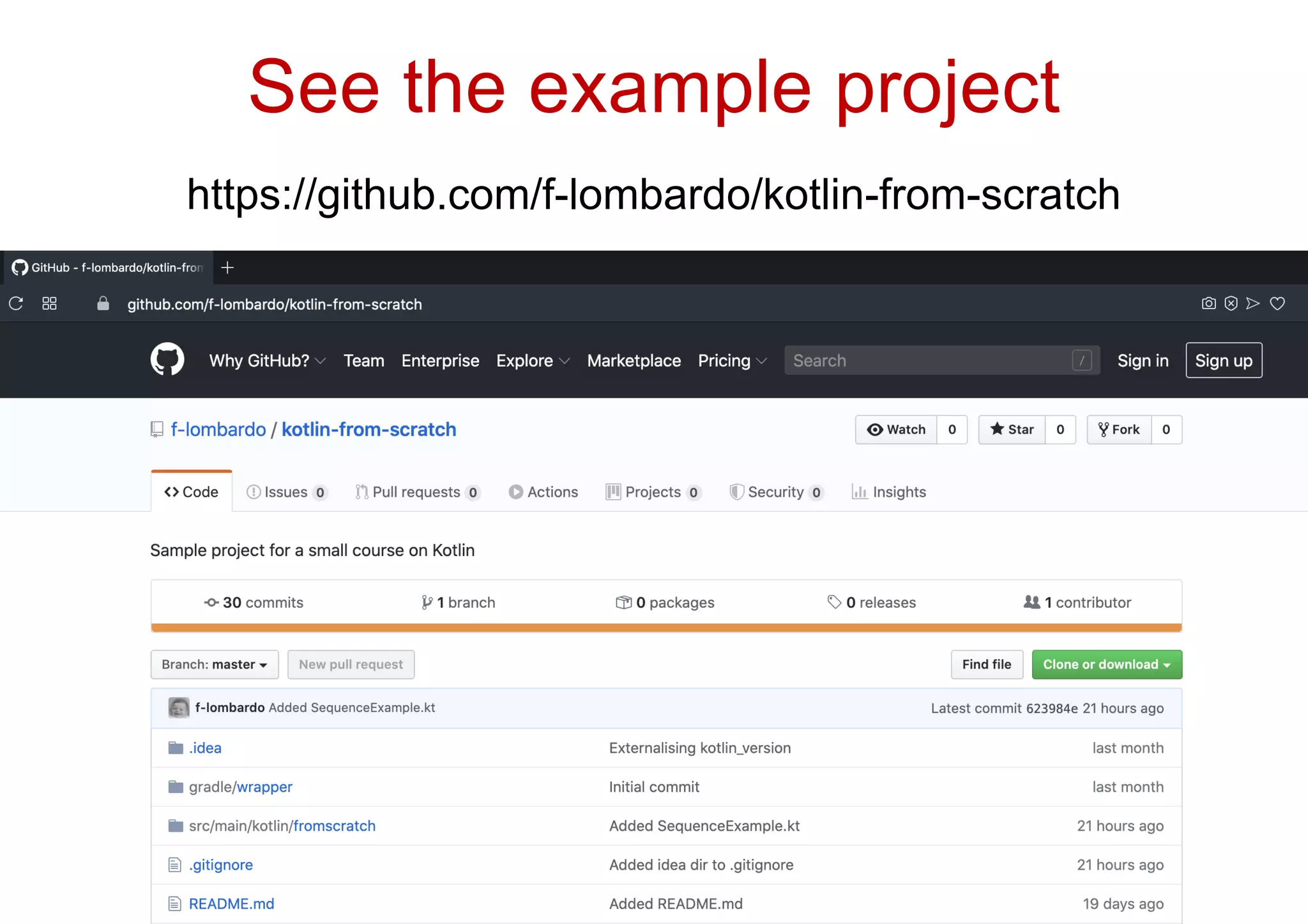 See the example project
https://github.com/f-lombardo/kotlin-from-scratch
 