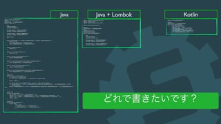 データクラスから始めるKotlin / JetBrainsに行ってきました #kotlin_kansai #jkug 