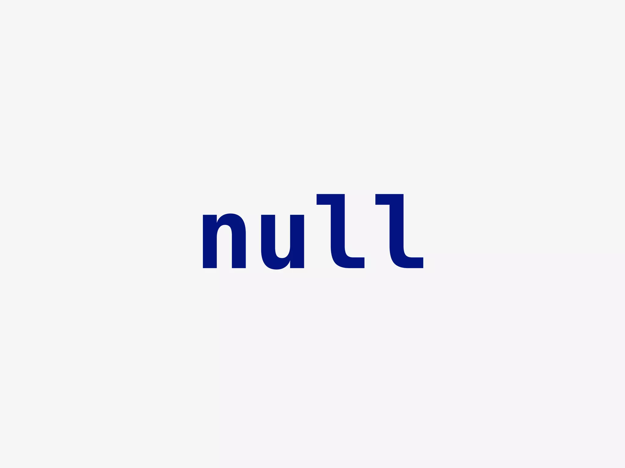 null
 