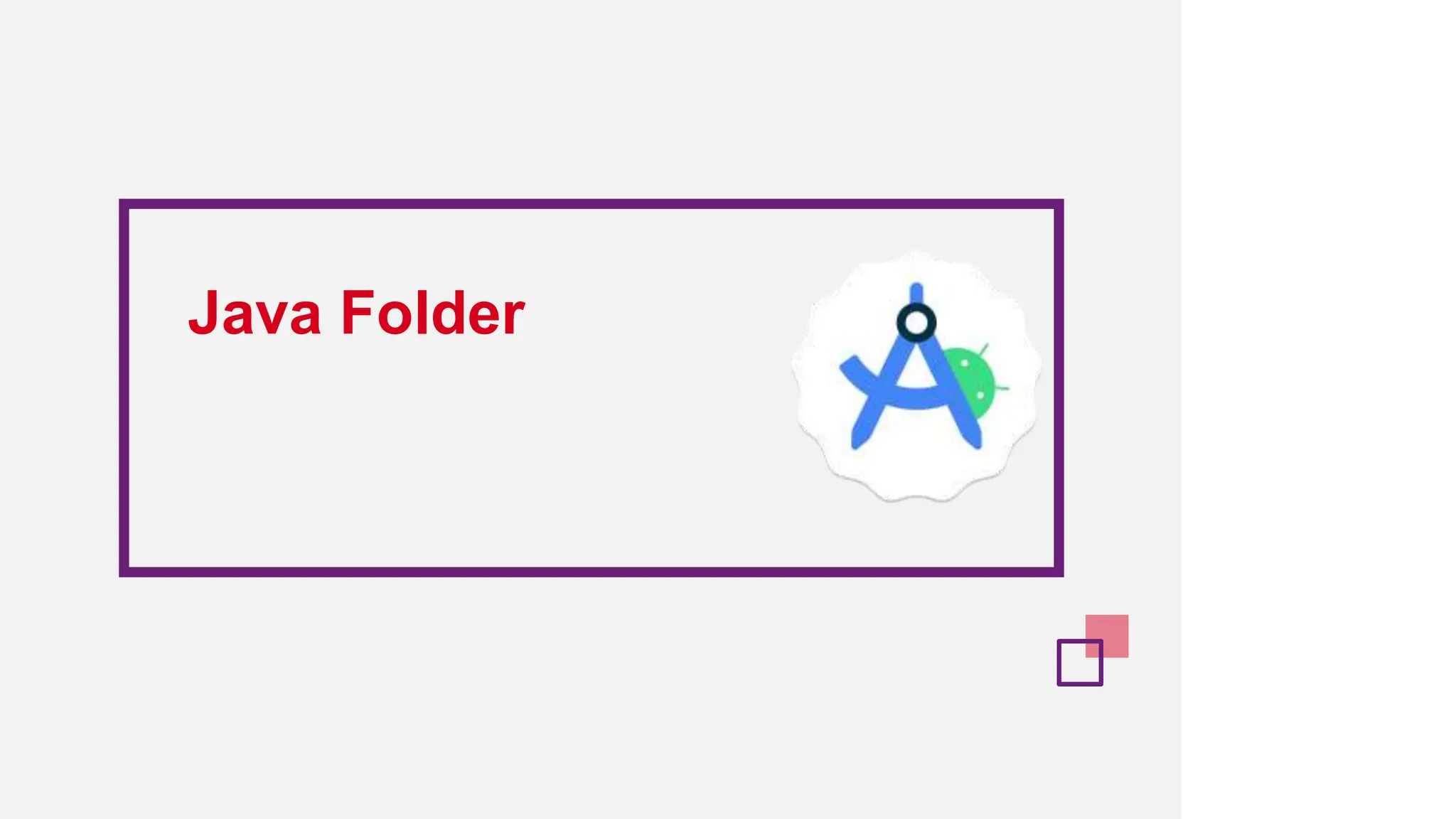 Java Folder
 