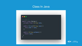 Class In Java
 