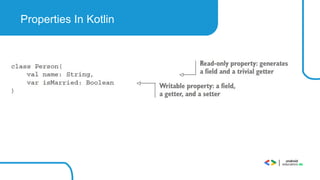 Properties In Kotlin
 