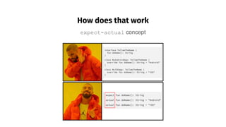 How does that work
expect-actual concept
 